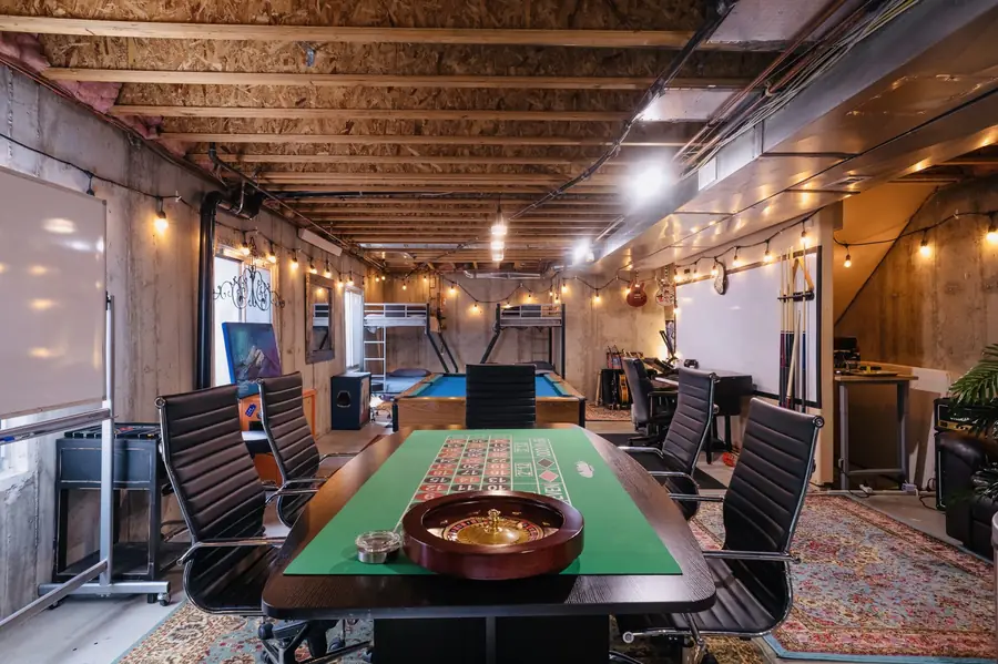 Poker and roulette room