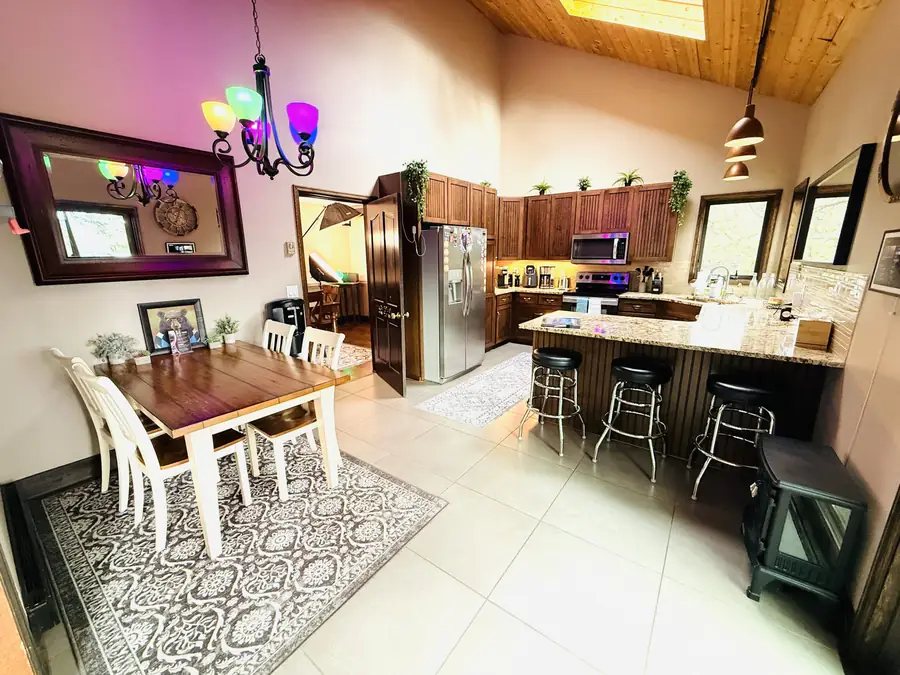 Kitchen and dining area