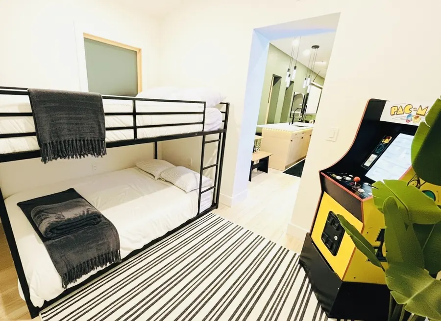 Arcade game in the bedroom