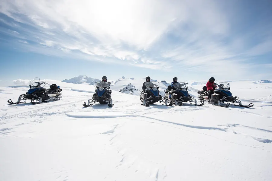 Snowmobiling